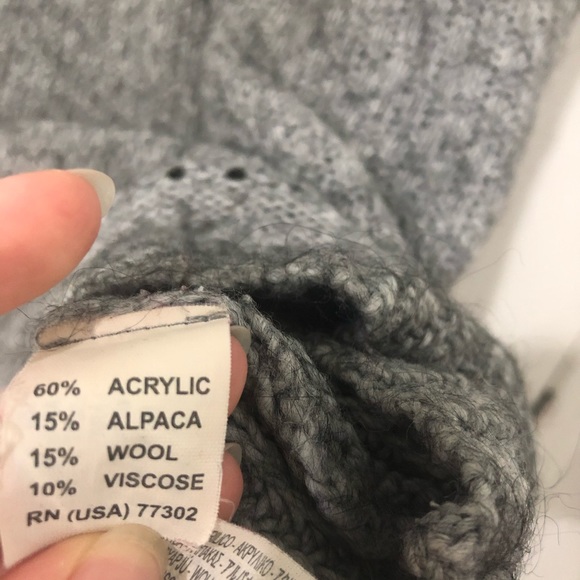 Zara Turtleneck Sweater Top Alpaca Wool Viscose S - Picture 5 of 8